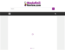 Tablet Screenshot of modafinilreview.com